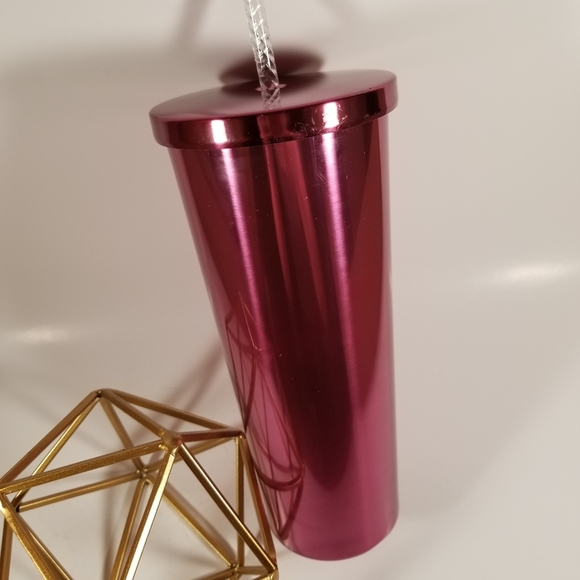 Starbucks, Rare, Pink Metallic Tumbler - Picture 5 of 8